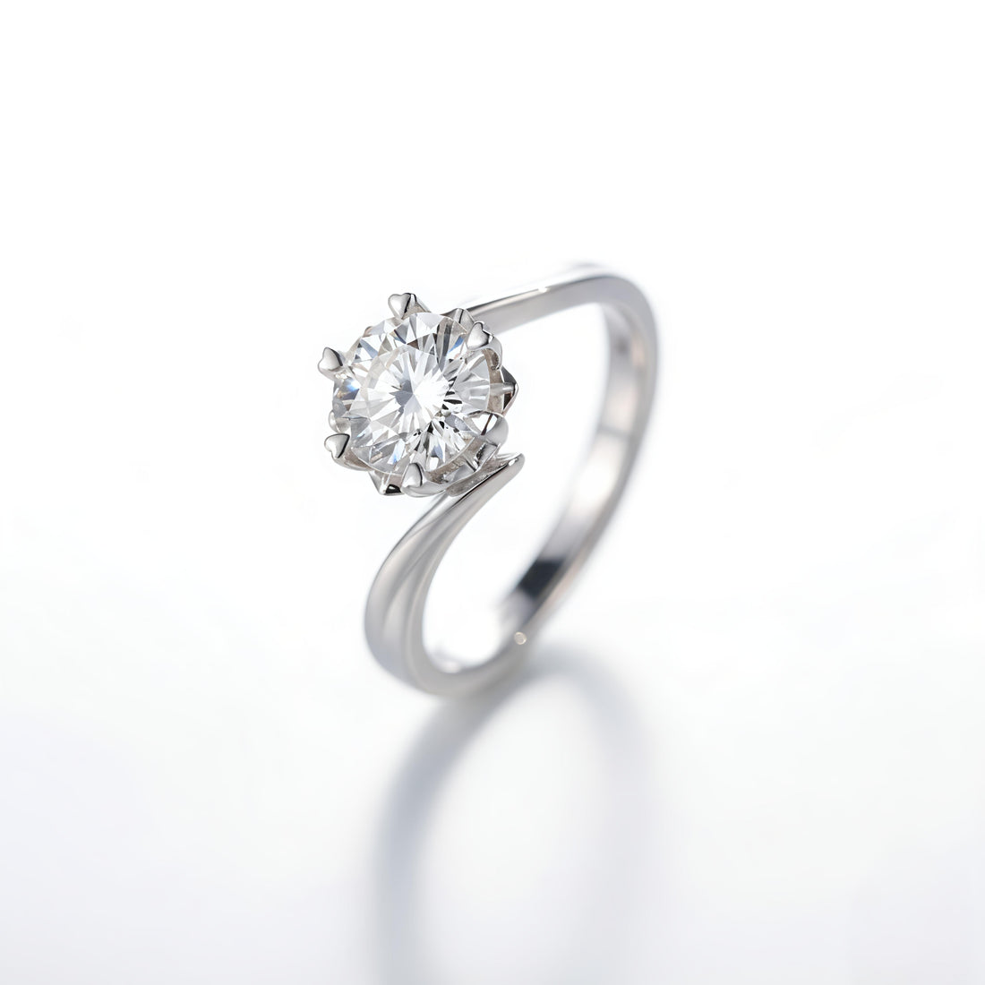 ✨ "Eterna Spark – 0.50 ct Moissanite Solitaire Ring"