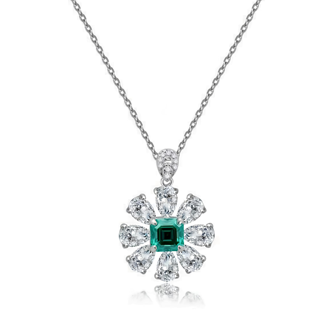 πΈ Floral Asscher Necklace π