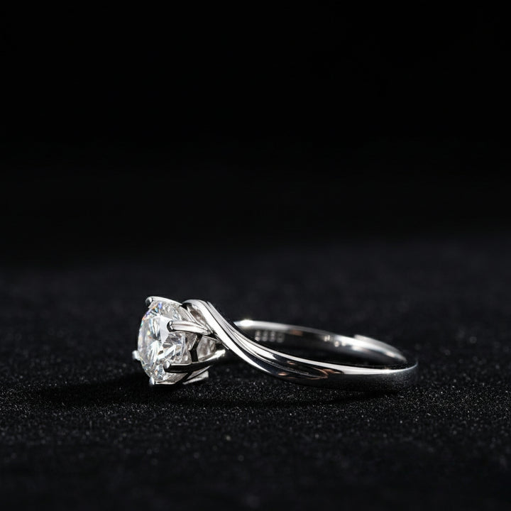 β¨ "Eterna Spark β 0.50 ct Moissanite Solitaire Ring"