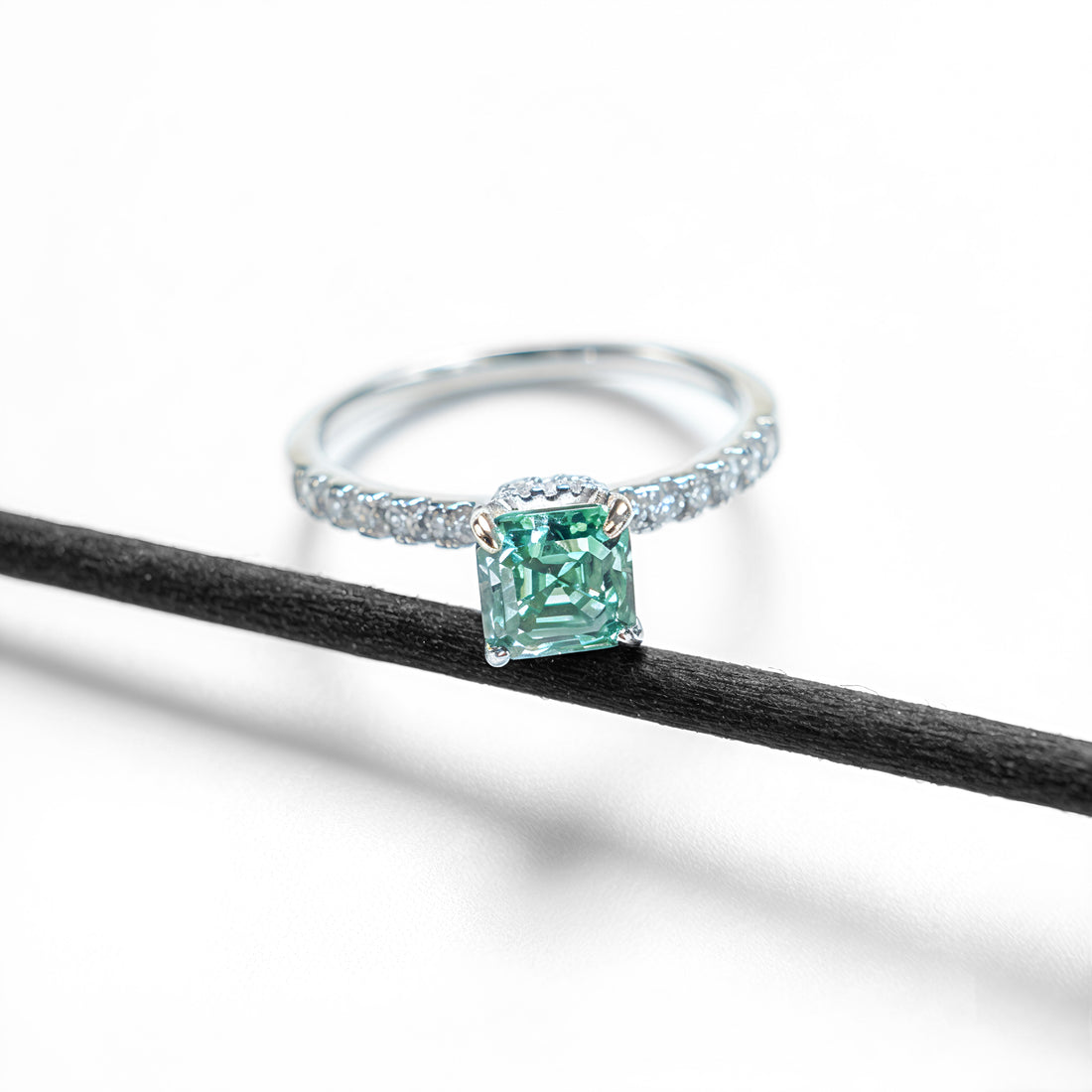 β¨π Lustre Asscher Ring β 1 Carat Moissanite π