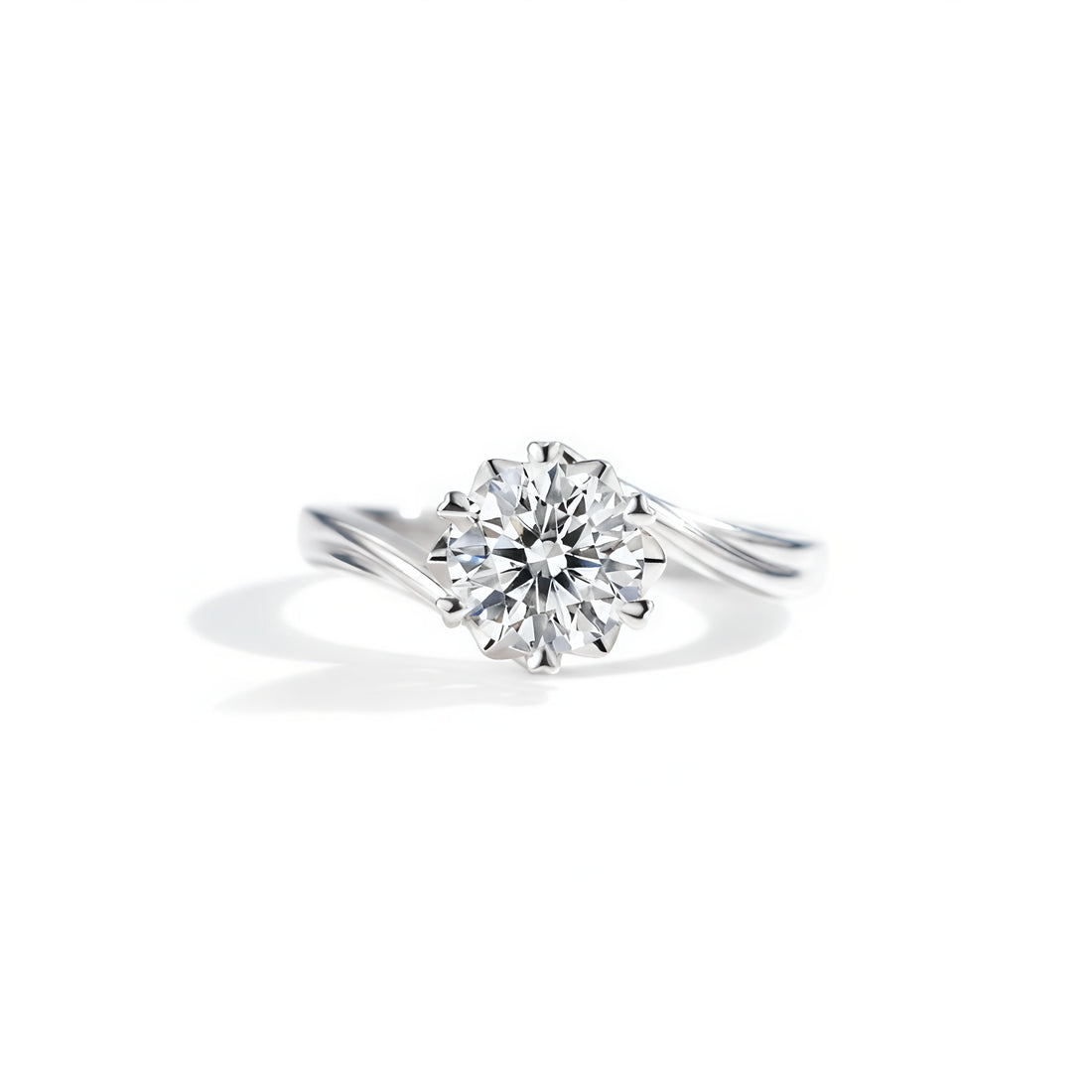 ✨ "Eterna Spark – 0.50 ct Moissanite Solitaire Ring"