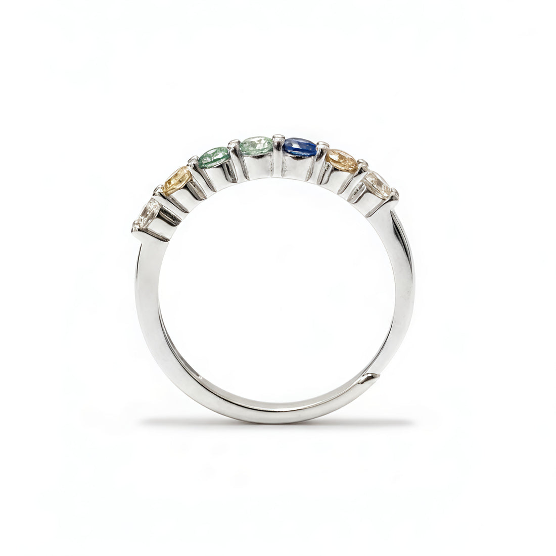 π Aurora 7 Stone Moissanite Diamond Band π