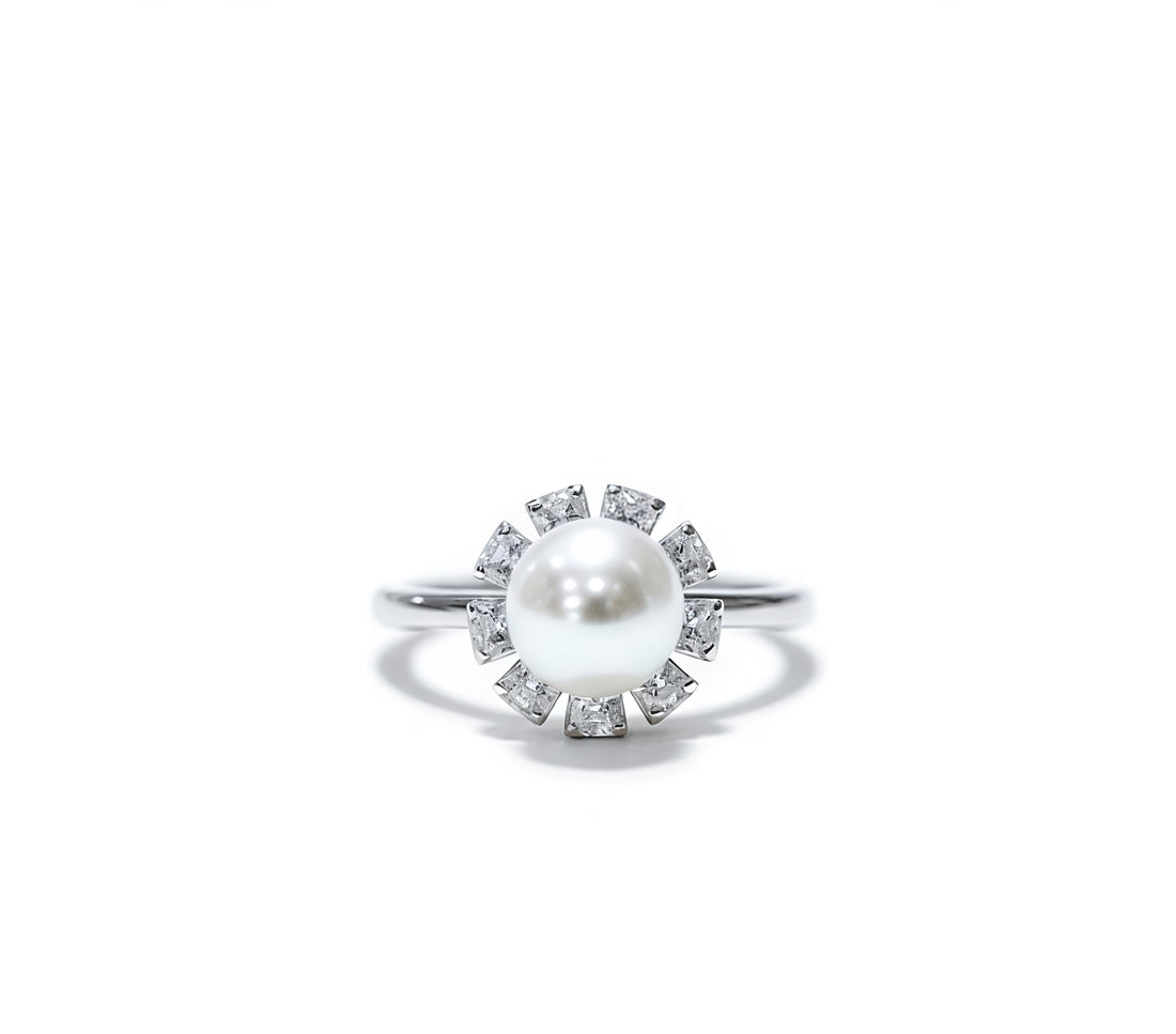 π Starlight Pearl Bloom Ring πΈ