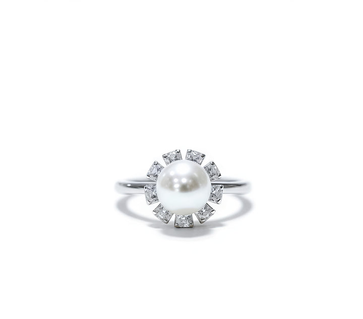 π Starlight Pearl Bloom Ring πΈ