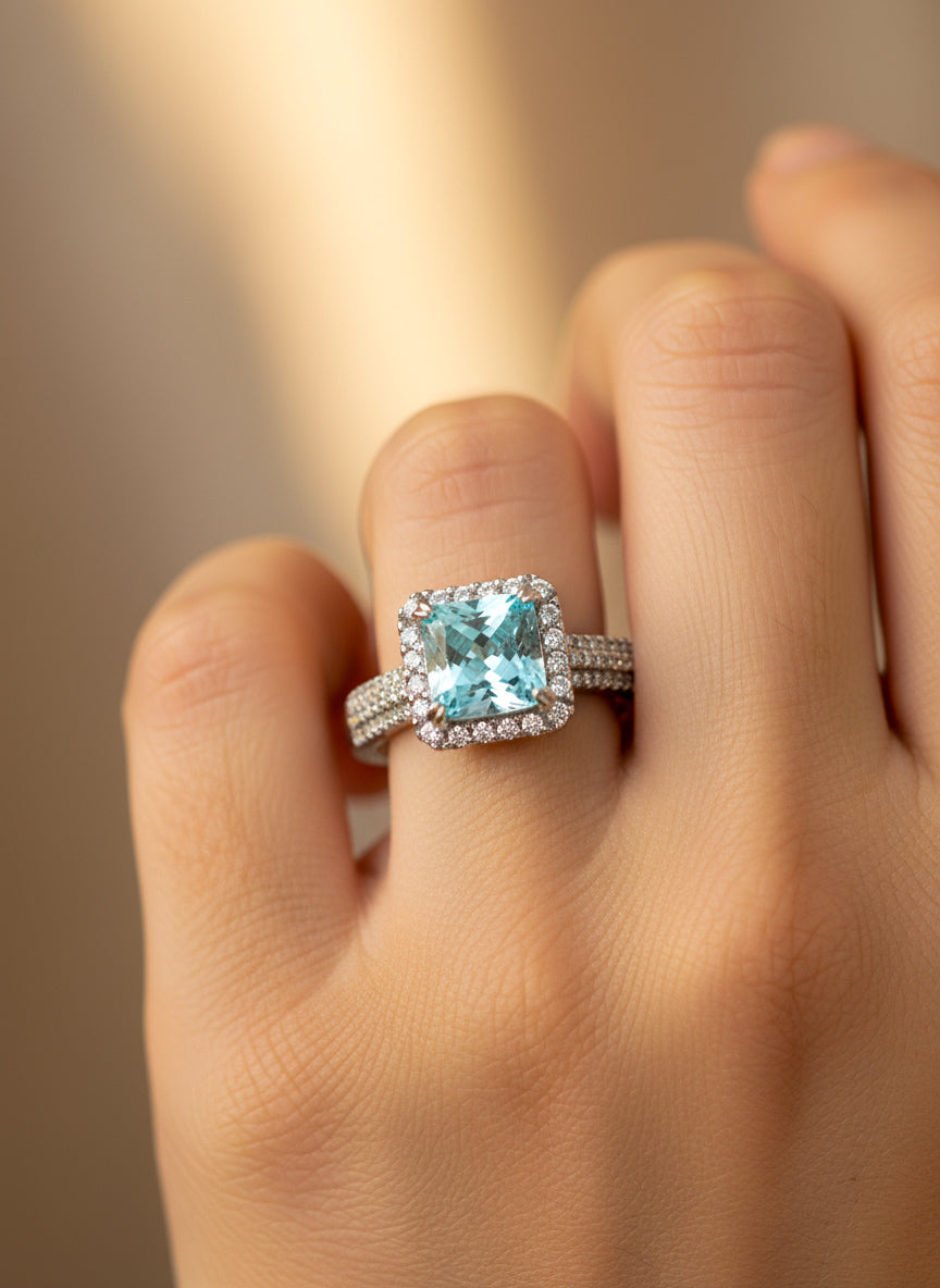 💎 "Azure Mirage Ring" 🌊