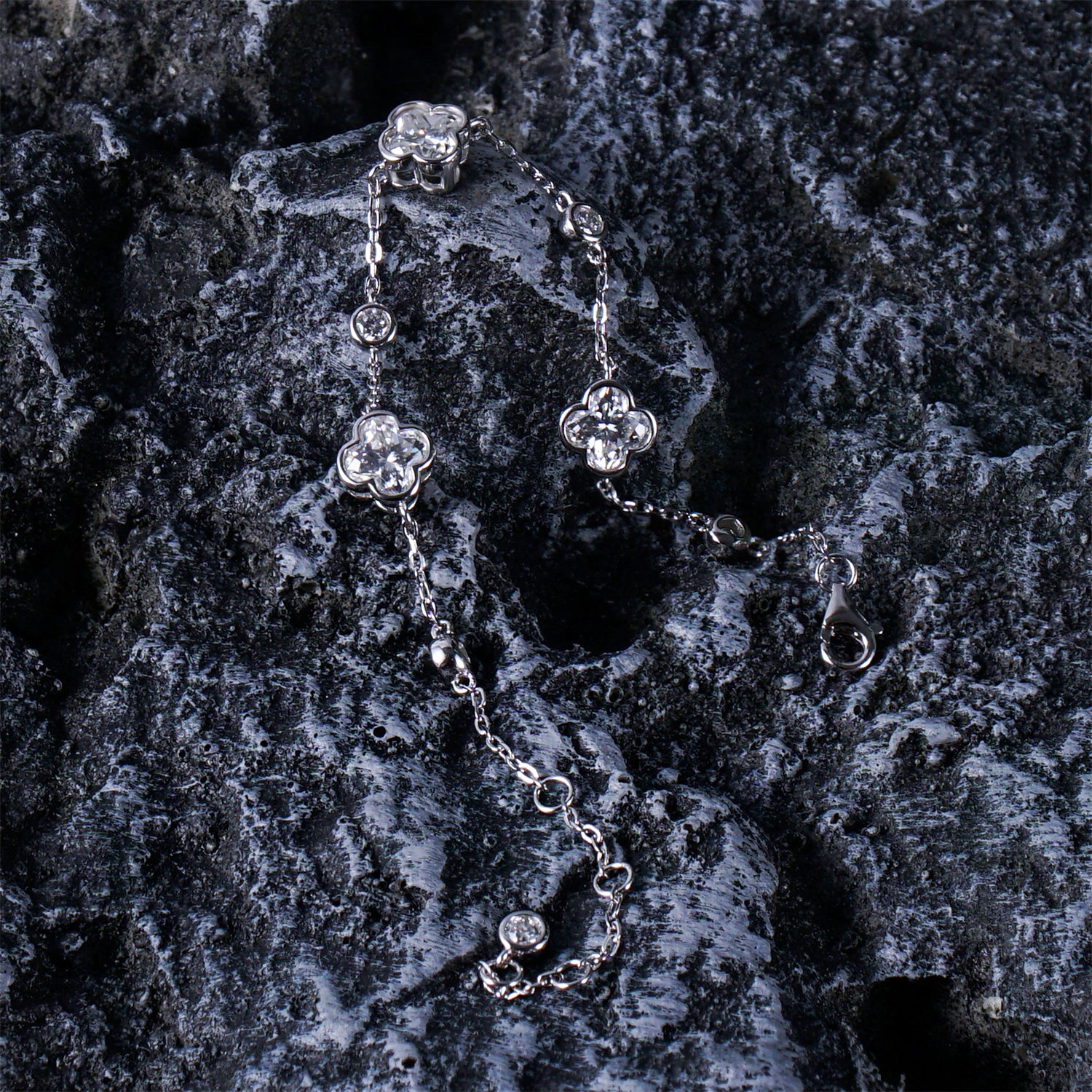 🍀 Fortuna Shine Bracelet 💎 | Moissanite & Silver 925