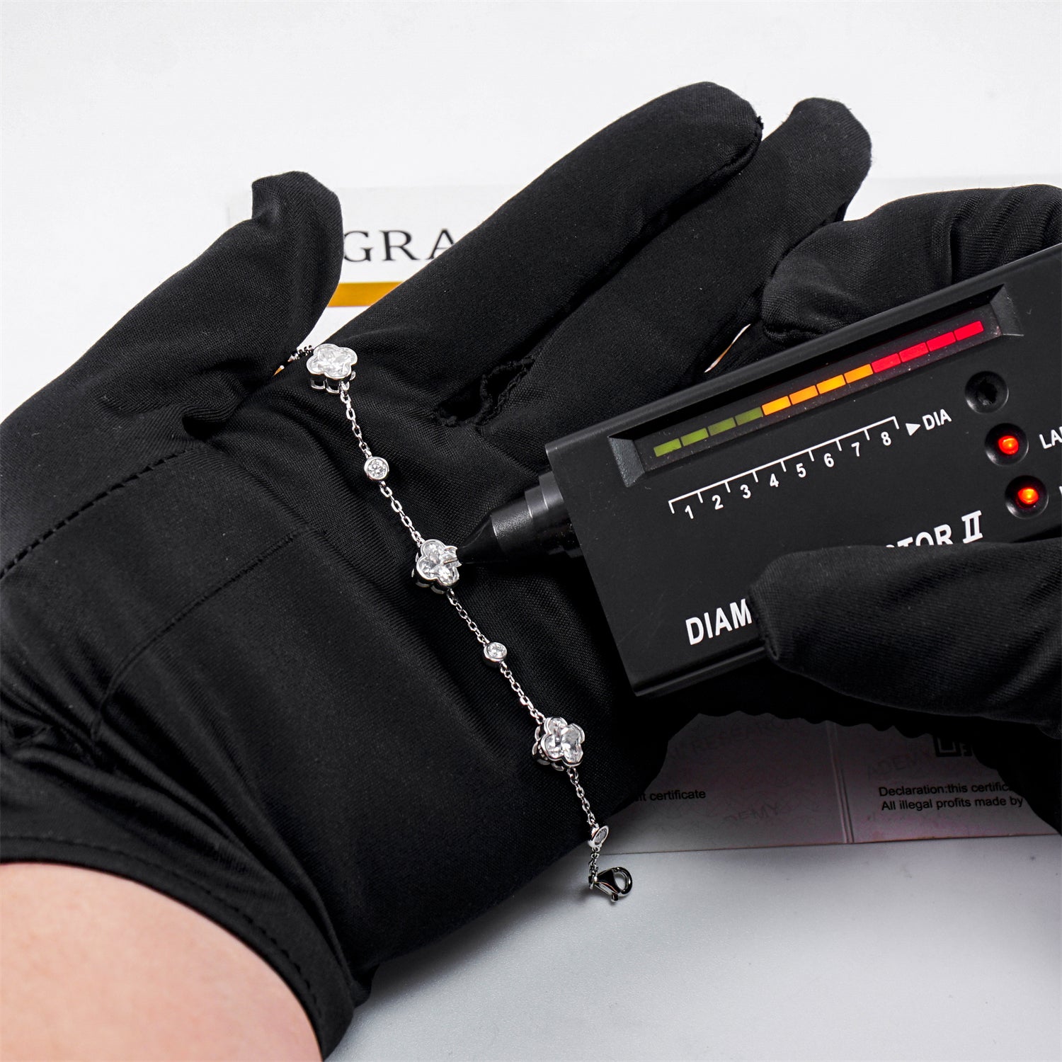 🍀 Fortuna Shine Bracelet 💎 | Moissanite & Silver 925