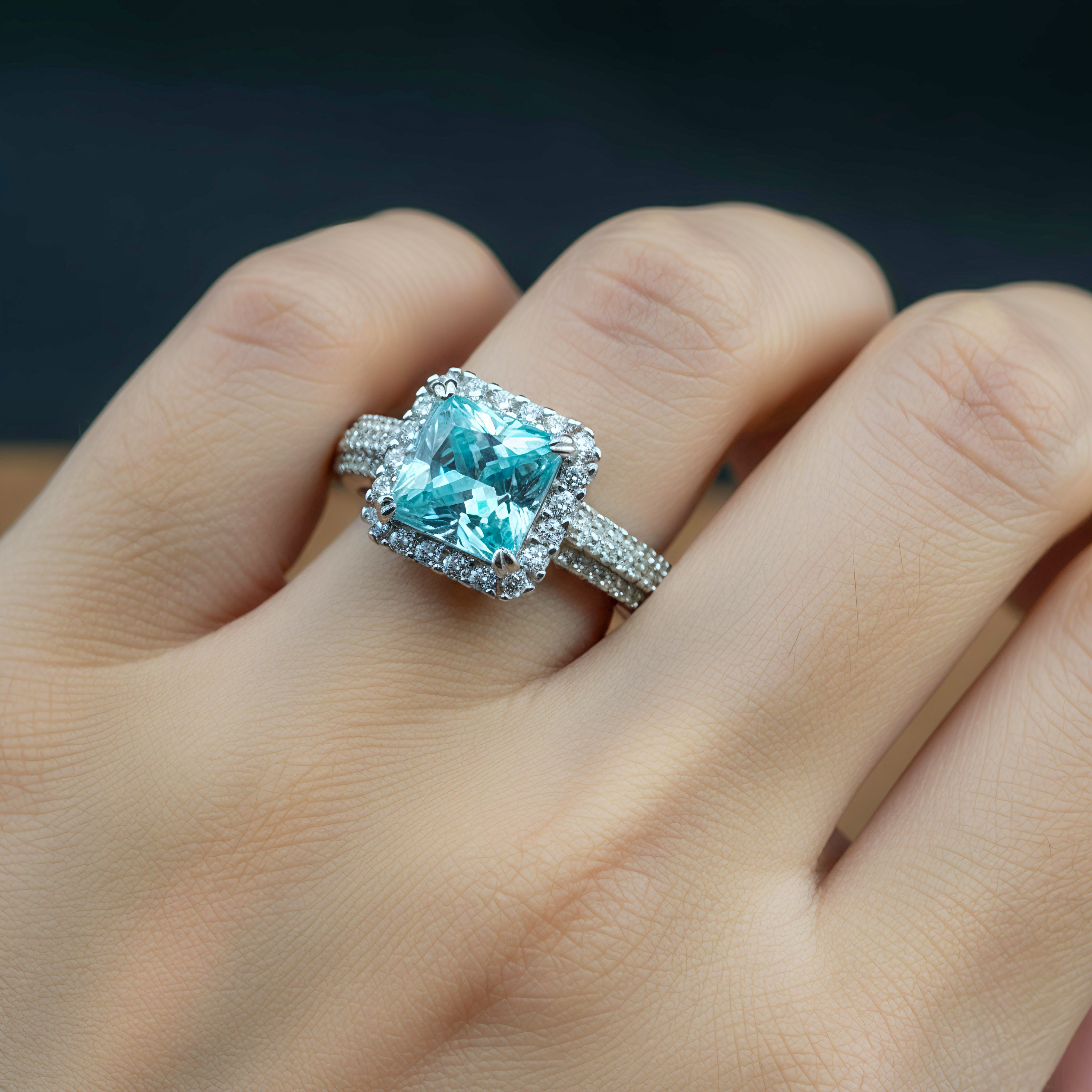 💎 "Azure Mirage Ring" 🌊