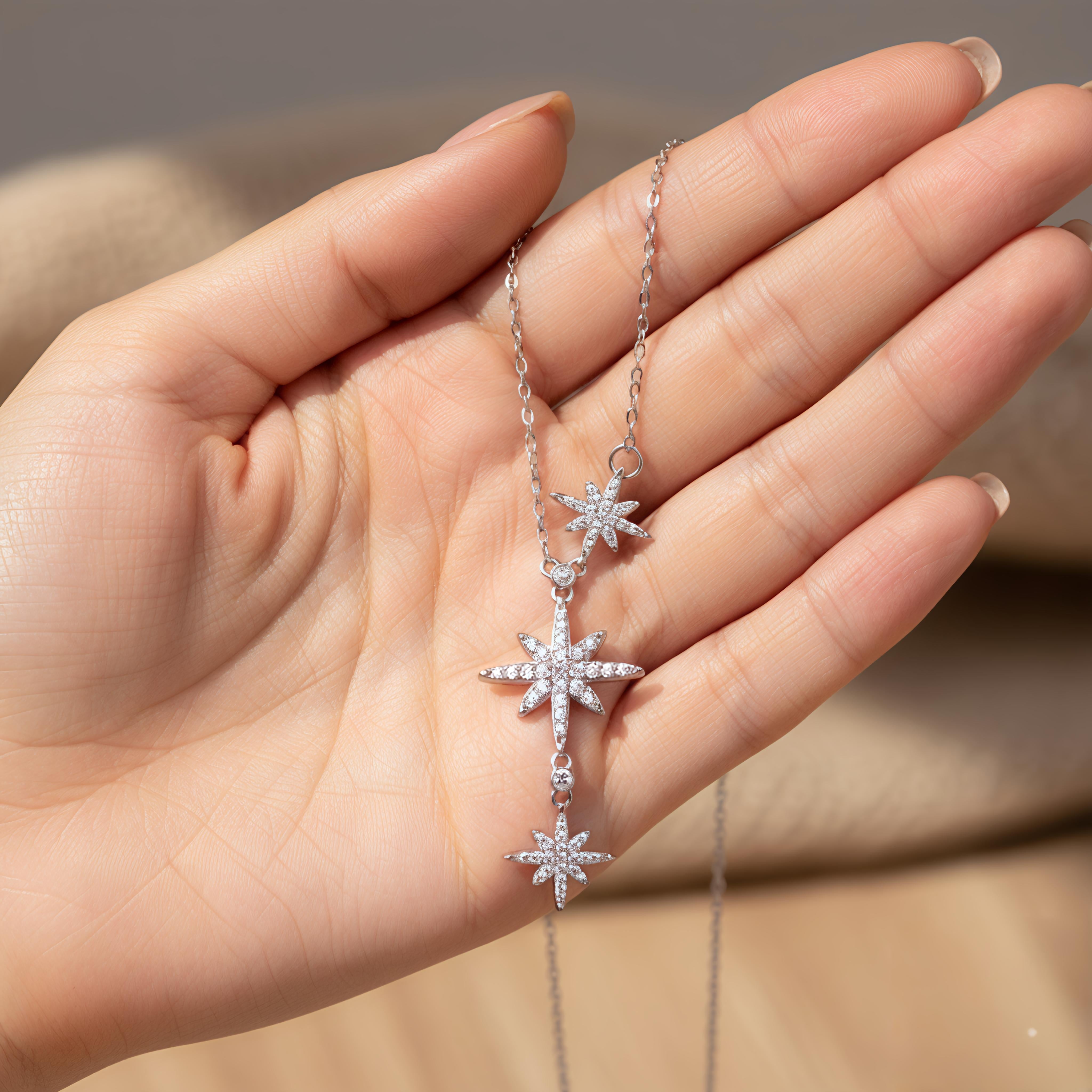 ✨ Celestial Starlight CZ Necklace ✨