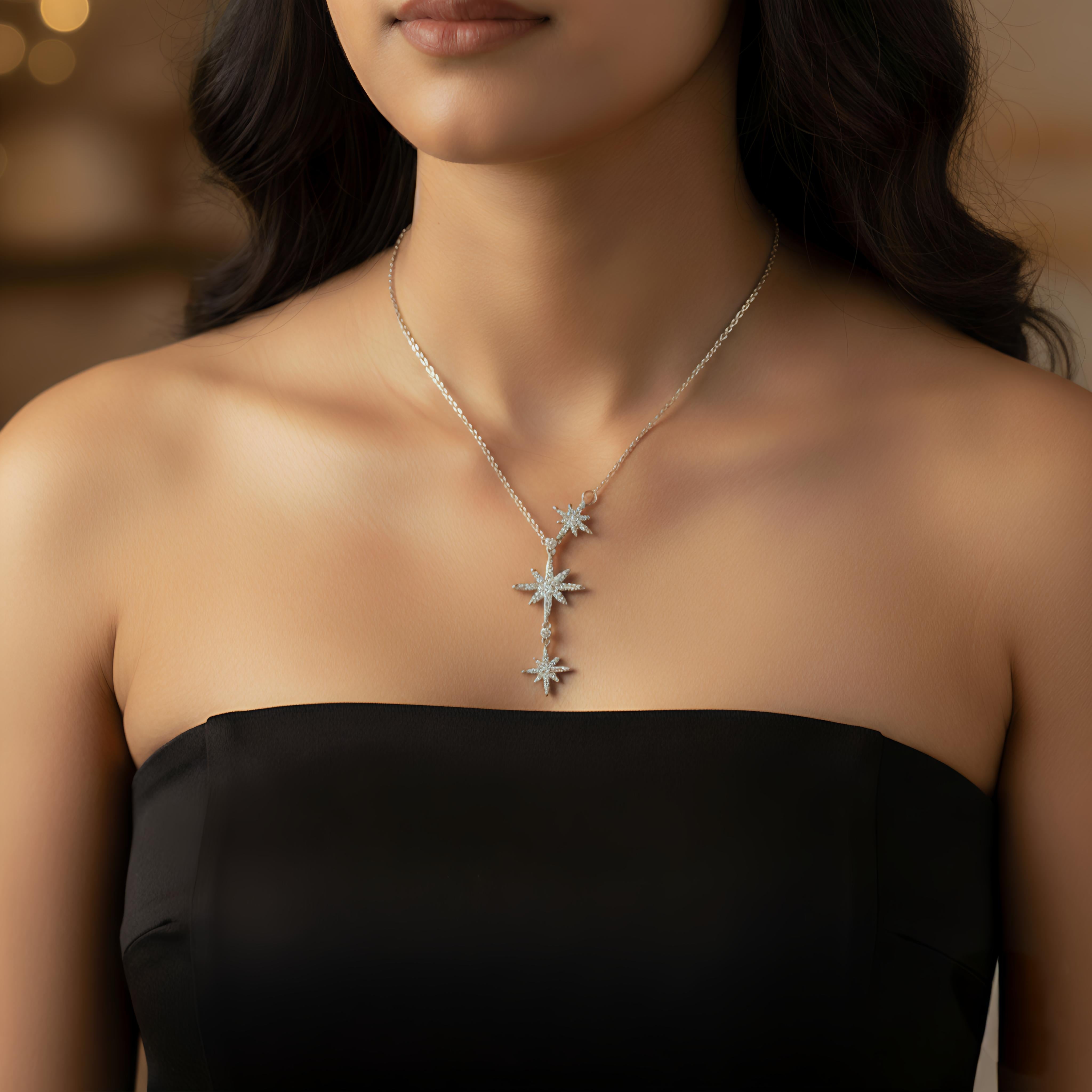 ✨ Celestial Starlight CZ Necklace ✨