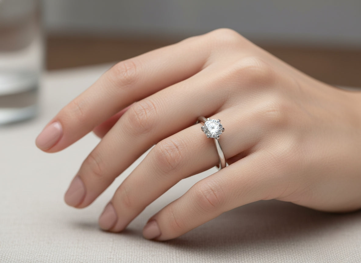 Trio Brilliance Collection – White, Grey & Green Moissanite Rings in 925 Sterling Silver 💎 | Elegant Solitaire Jewelry for Women