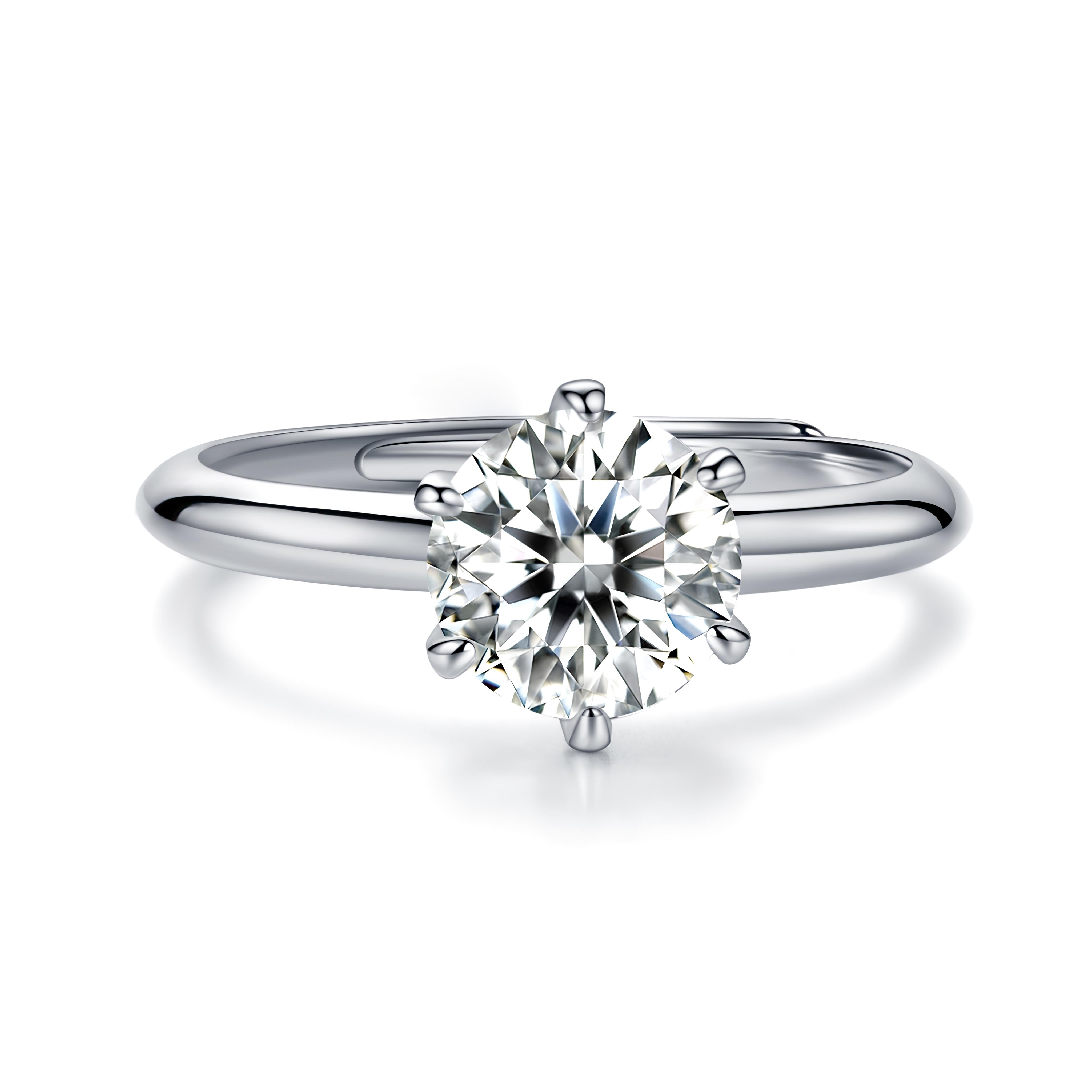 Trio Brilliance Collection – White, Grey & Green Moissanite Rings in 925 Sterling Silver 💎 | Elegant Solitaire Jewelry for Women