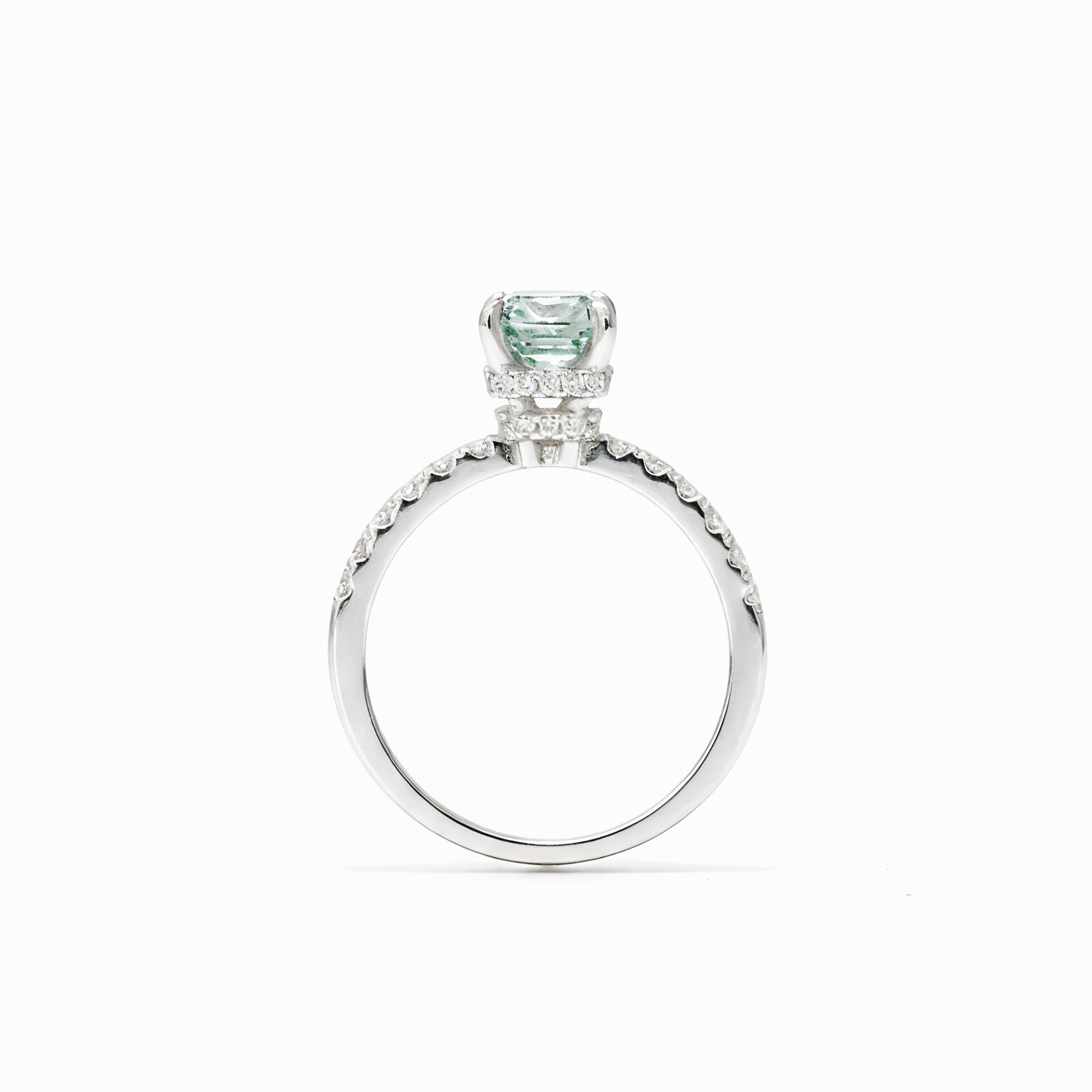 ✨💎 Lustre Asscher Ring – 1 Carat Moissanite 💍