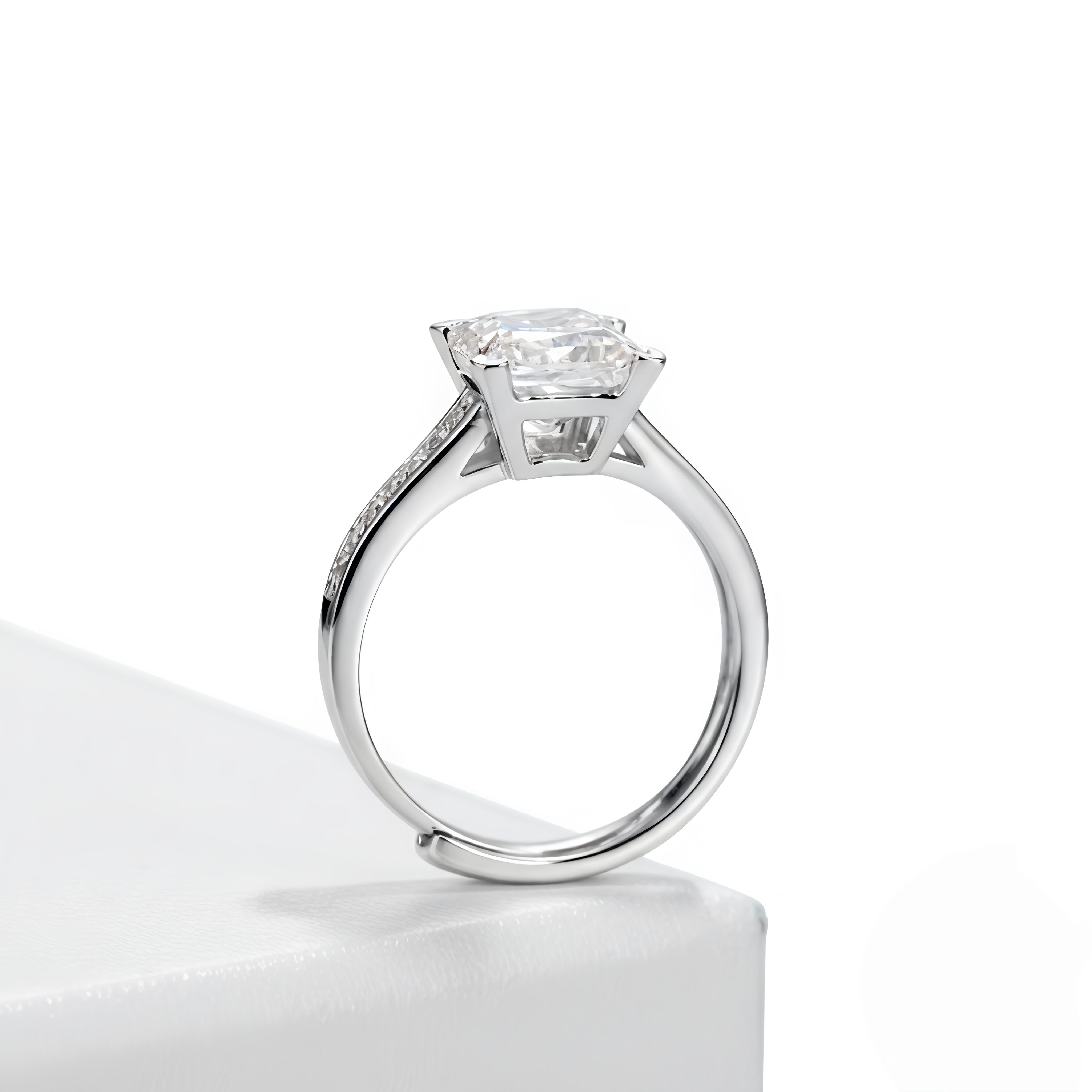 👑✨ Regalia Princess Ring – 1 Carat Moissanite 💎