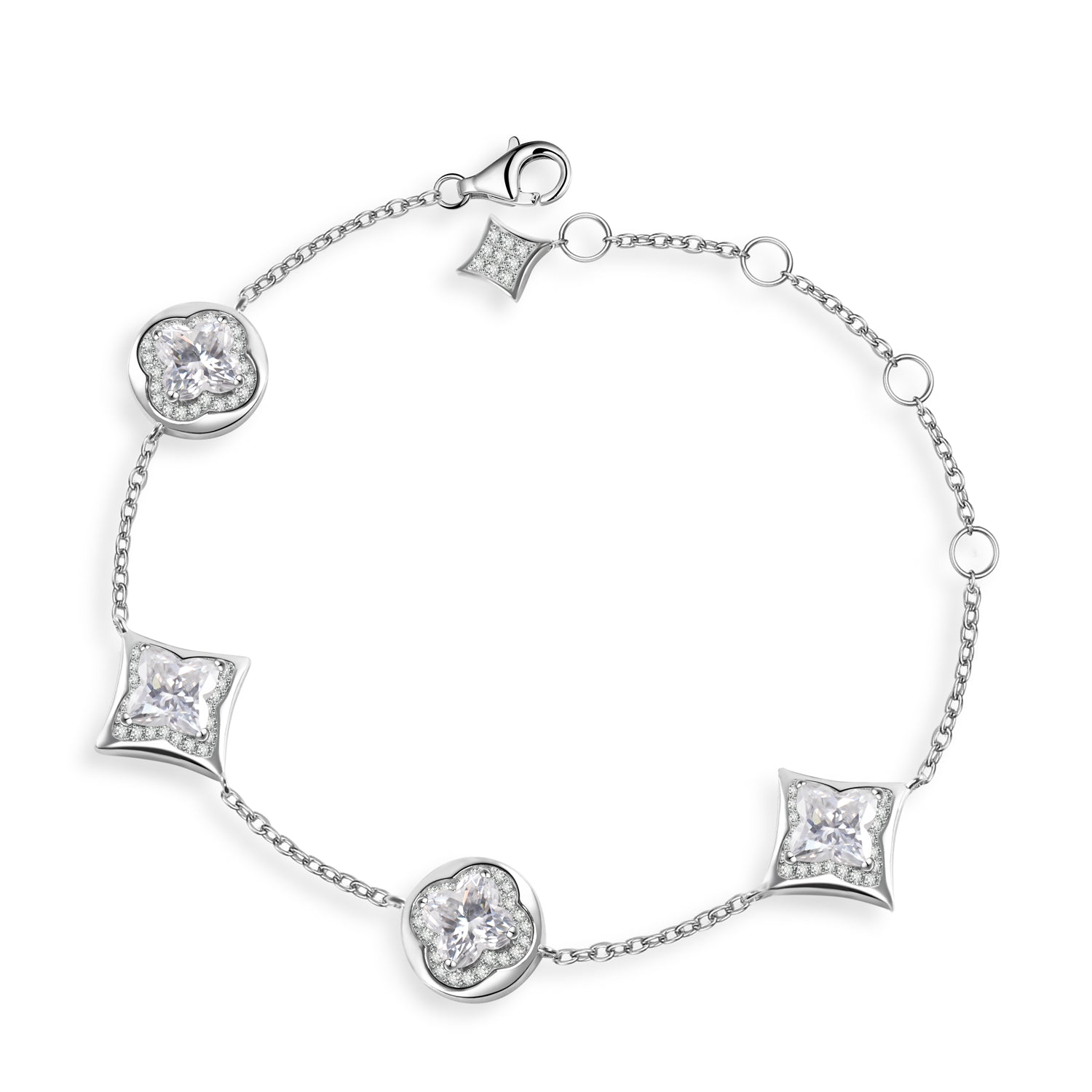 “Lilium Clover Glow Bracelet 🌸🍀