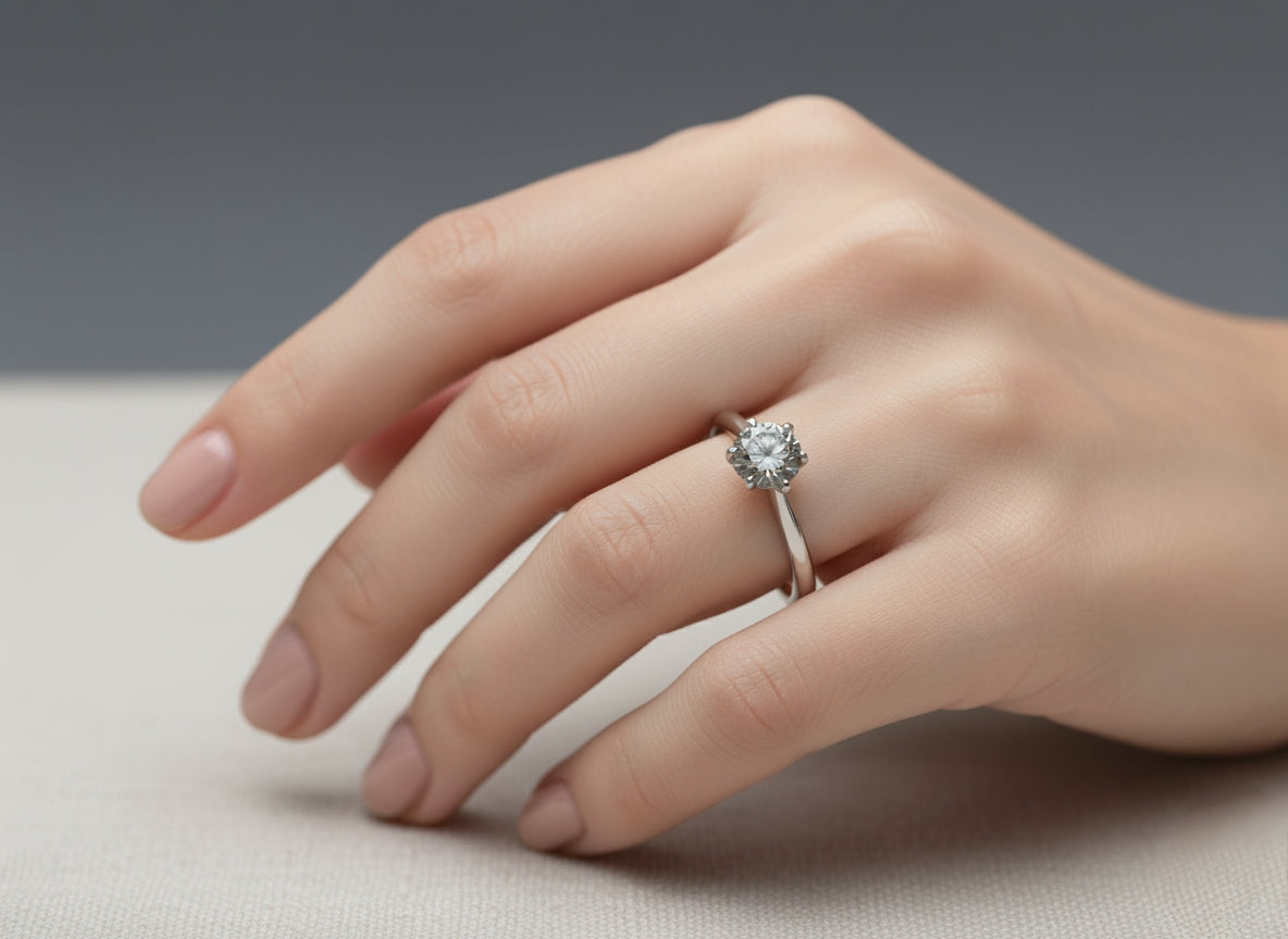 Trio Brilliance Collection – White, Grey & Green Moissanite Rings in 925 Sterling Silver 💎 | Elegant Solitaire Jewelry for Women