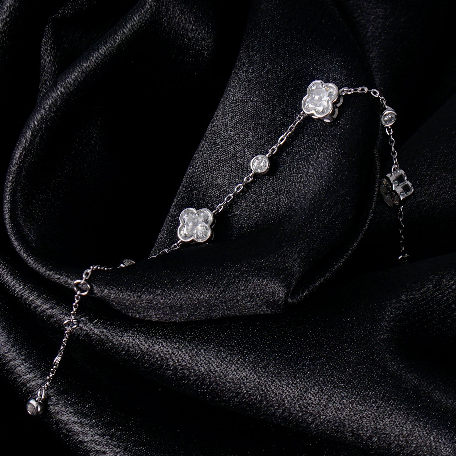 🍀 Fortuna Shine Bracelet 💎 | Moissanite & Silver 925