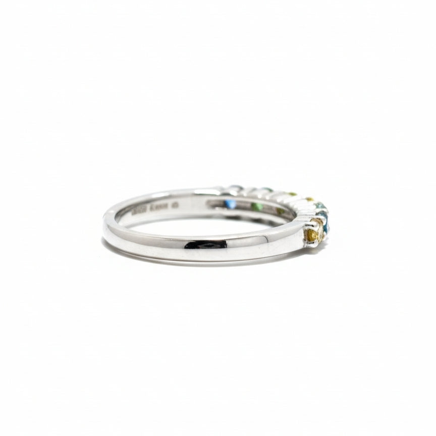 💍 Aurora 7 Stone Moissanite Diamond Band 💎