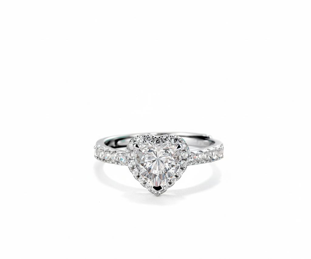 💖 Eternal Heart Moissanite Ring 💖